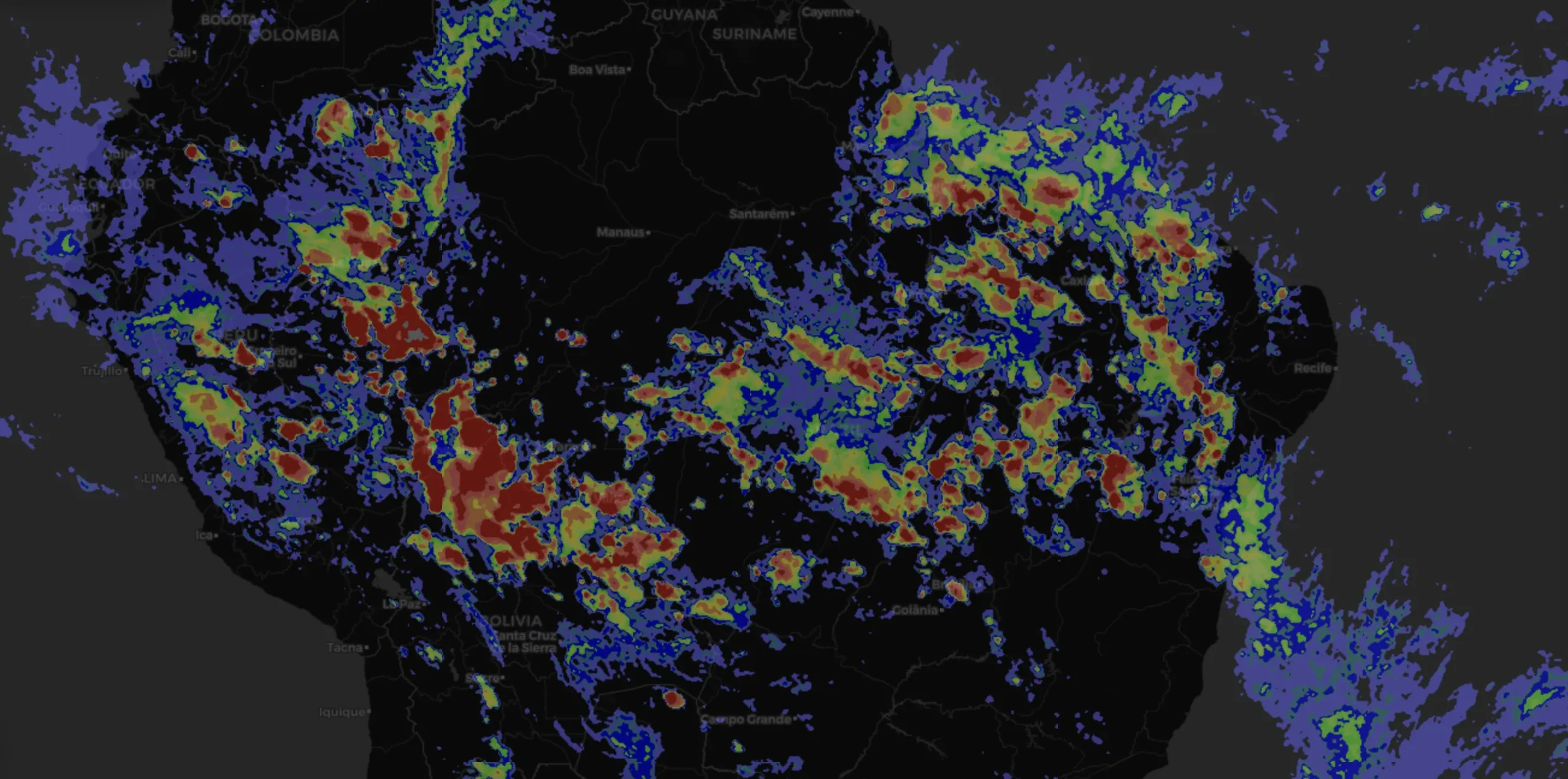 Radar meteorológico en tiempo real - Contingencias